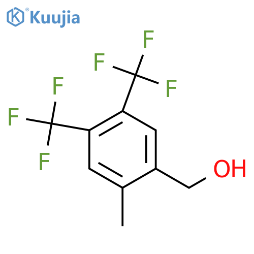 4,5-Bis(trifluoromethyl)-2-methylbenzyl alcohol structure
