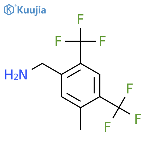 2,4-Bis(trifluoromethyl)-5-methylbenzylamine structure