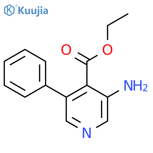 Ethyl 3-amino-5-phenylisonicotinate structure