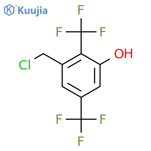 2,5-Bis(trifluoromethyl)-3-hydroxybenzyl chloride structure