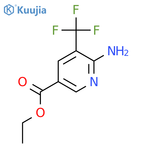 Ethyl 6-amino-5-(trifluoromethyl)nicotinate structure