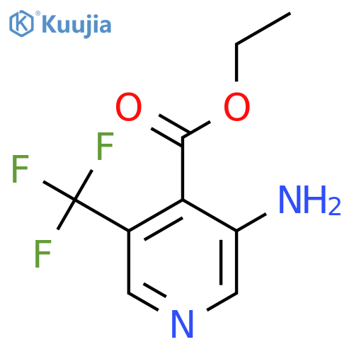 Ethyl 3-amino-5-(trifluoromethyl)isonicotinate structure