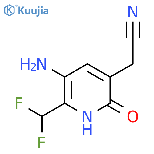 3-Amino-2-(difluoromethyl)-6-hydroxypyridine-5-acetonitrile structure