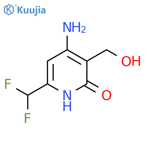 4-Amino-6-(difluoromethyl)-2-hydroxypyridine-3-methanol structure
