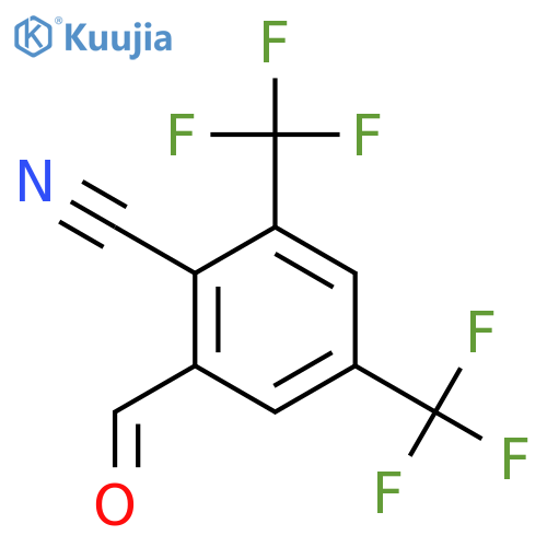 3,5-Bis(trifluoromethyl)-2-cyanobenzaldehyde structure