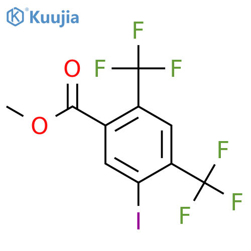 Methyl 2,4-bis(trifluoromethyl)-5-iodobenzoate structure