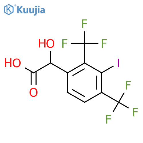 2,4-Bis(trifluoromethyl)-3-iodomandelic acid structure