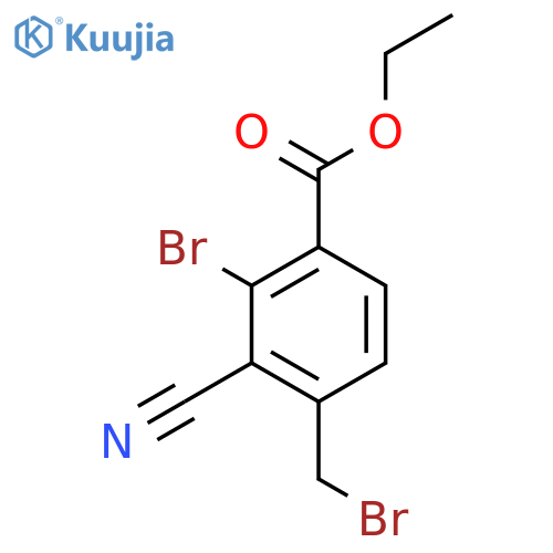 Ethyl 2-bromo-4-bromomethyl-3-cyanobenzoate structure