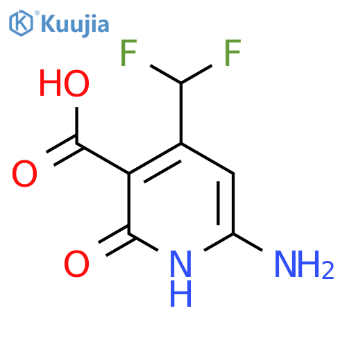6-Amino-4-(difluoromethyl)-2-hydroxypyridine-3-carboxylic acid structure
