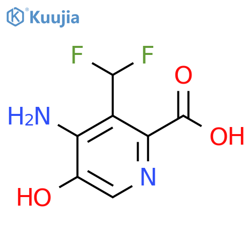 4-Amino-3-(difluoromethyl)-5-hydroxypyridine-2-carboxylic acid structure