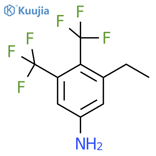 3,4-Bis(trifluoromethyl)-5-ethylaniline structure