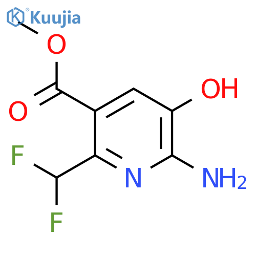 Methyl 2-amino-6-(difluoromethyl)-3-hydroxypyridine-5-carboxylate structure