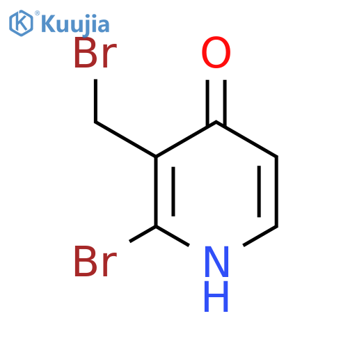 2-Bromo-3-bromomethyl-4-hydroxypyridine structure