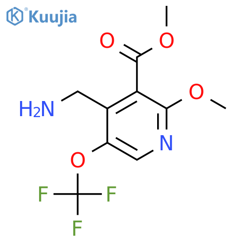 Methyl 4-(aminomethyl)-2-methoxy-5-(trifluoromethoxy)pyridine-3-carboxylate structure