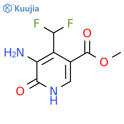Methyl 3-amino-4-(difluoromethyl)-2-hydroxypyridine-5-carboxylate structure
