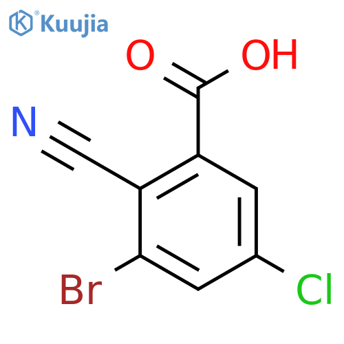3-Bromo-5-chloro-2-cyanobenzoic acid structure