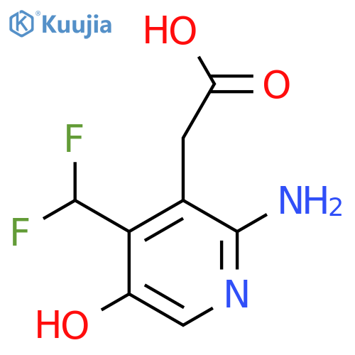 2-Amino-4-(difluoromethyl)-5-hydroxypyridine-3-acetic acid structure