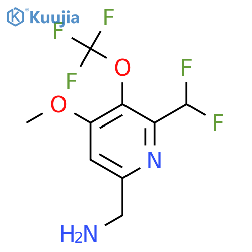 6-(Aminomethyl)-2-(difluoromethyl)-4-methoxy-3-(trifluoromethoxy)pyridine structure