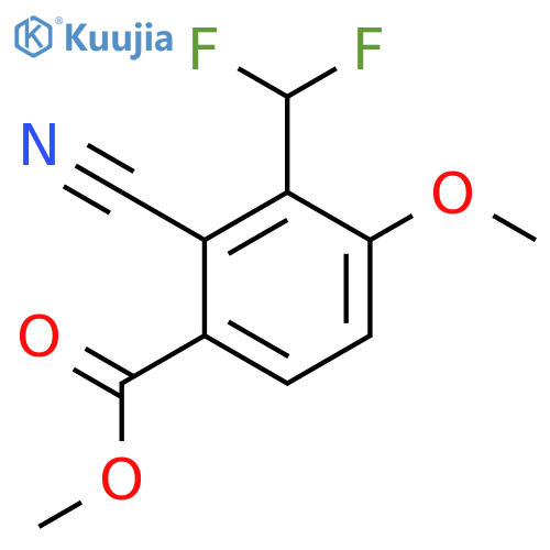 Methyl 2-cyano-3-difluoromethyl-4-methoxybenzoate structure