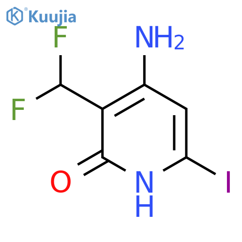 4-Amino-3-(difluoromethyl)-2-hydroxy-6-iodopyridine structure