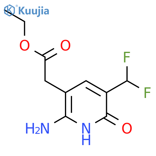 Ethyl 2-amino-5-(difluoromethyl)-6-hydroxypyridine-3-acetate structure