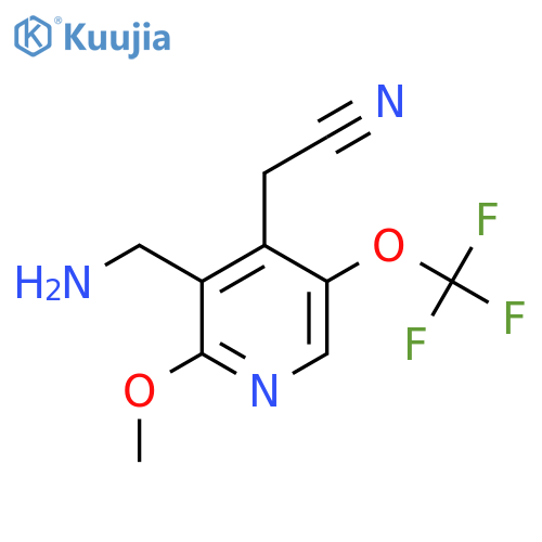 3-(Aminomethyl)-2-methoxy-5-(trifluoromethoxy)pyridine-4-acetonitrile structure