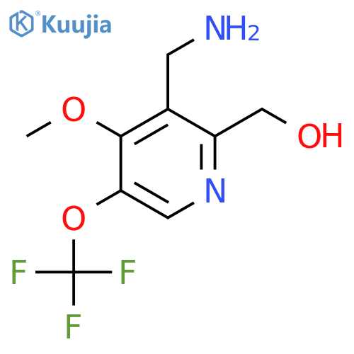 3-(Aminomethyl)-4-methoxy-5-(trifluoromethoxy)pyridine-2-methanol structure