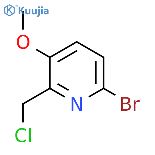 6-Bromo-2-(chloromethyl)-3-methoxypyridine structure