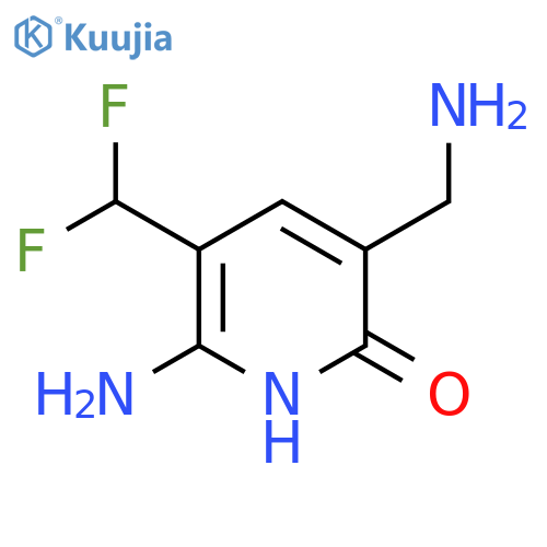 2-Amino-5-(aminomethyl)-3-(difluoromethyl)-6-hydroxypyridine structure