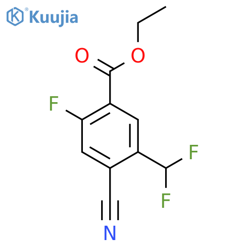 Ethyl 4-cyano-5-difluoromethyl-2-fluorobenzoate structure
