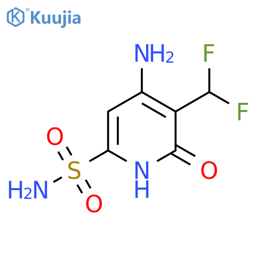 4-Amino-3-(difluoromethyl)-2-hydroxypyridine-6-sulfonamide structure
