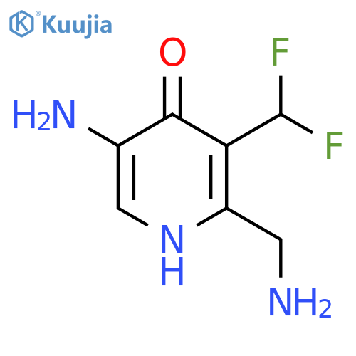 5-Amino-2-(aminomethyl)-3-(difluoromethyl)-4-hydroxypyridine structure