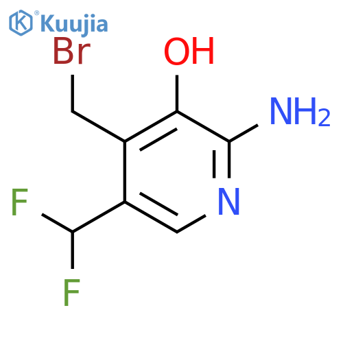 2-Amino-4-(bromomethyl)-5-(difluoromethyl)-3-hydroxypyridine structure