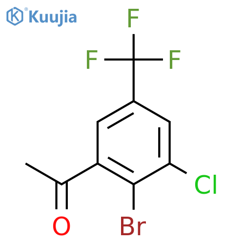 2'-Bromo-3'-chloro-5'-(trifluoromethyl)acetophenone structure