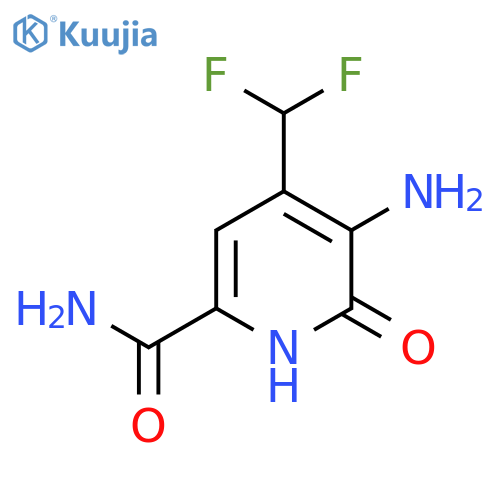 3-Amino-4-(difluoromethyl)-2-hydroxypyridine-6-carboxamide structure