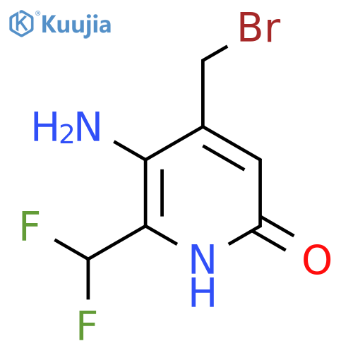 3-Amino-4-(bromomethyl)-2-(difluoromethyl)-6-hydroxypyridine structure