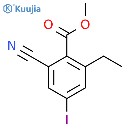 Methyl 2-cyano-6-ethyl-4-iodobenzoate structure