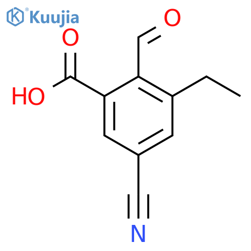 5-Cyano-3-ethyl-2-formylbenzoic acid structure