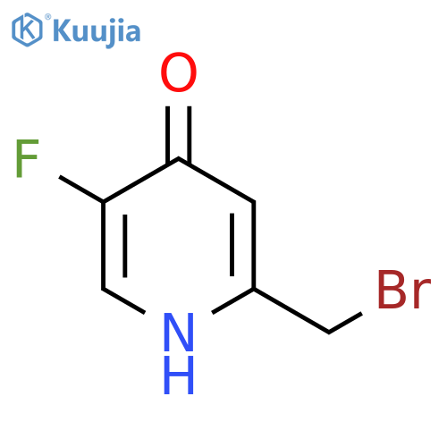 2-Bromomethyl-5-fluoro-4-hydroxypyridine structure