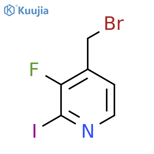 4-Bromomethyl-3-fluoro-2-iodopyridine structure