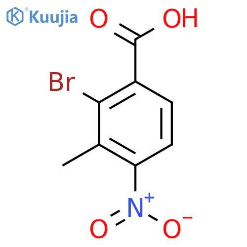 2-Bromo-3-methyl-4-nitrobenzoic acid structure