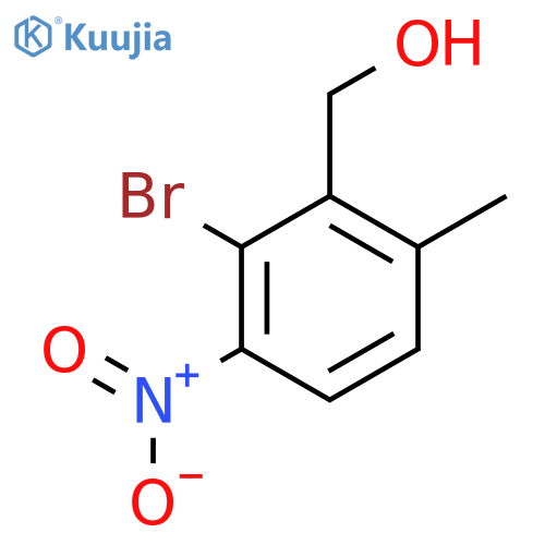 2-Bromo-6-methyl-3-nitrobenzyl alcohol structure