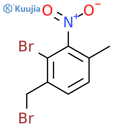 2-Bromo-4-methyl-3-nitrobenzyl bromide structure