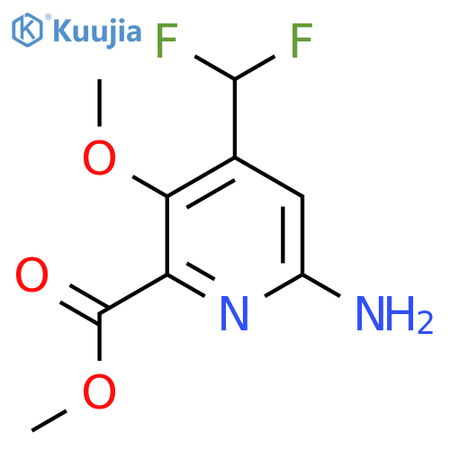 Methyl 6-amino-4-(difluoromethyl)-3-methoxypyridine-2-carboxylate structure