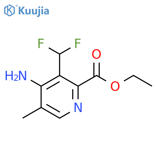 Ethyl 4-amino-3-(difluoromethyl)-5-methylpyridine-2-carboxylate structure