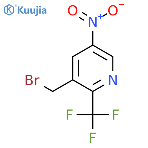 3-Bromomethyl-5-nitro-2-(trifluoromethyl)pyridine structure