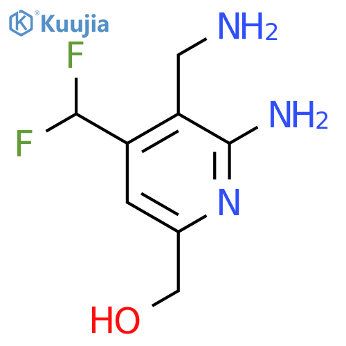 2-Amino-3-(aminomethyl)-4-(difluoromethyl)pyridine-6-methanol structure