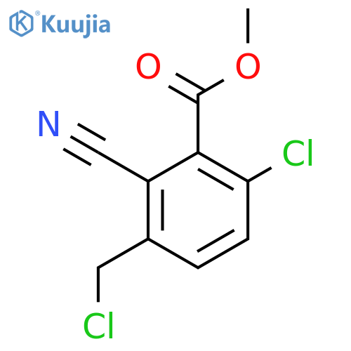 Methyl 6-chloro-3-chloromethyl-2-cyanobenzoate structure