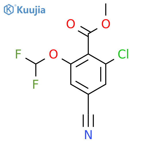 Methyl 2-chloro-4-cyano-6-(difluoromethoxy)benzoate structure