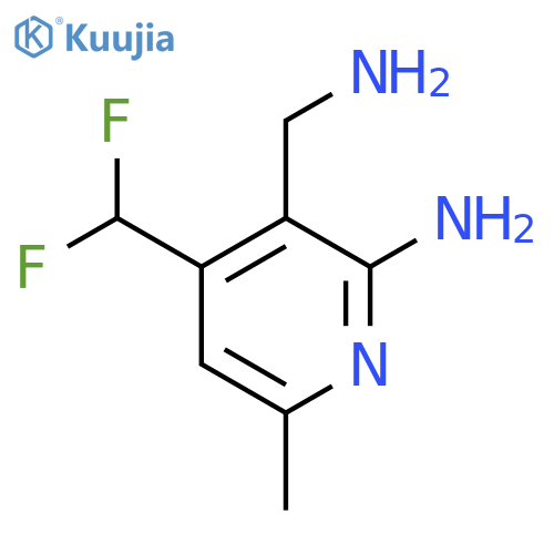 2-Amino-3-(aminomethyl)-4-(difluoromethyl)-6-methylpyridine structure